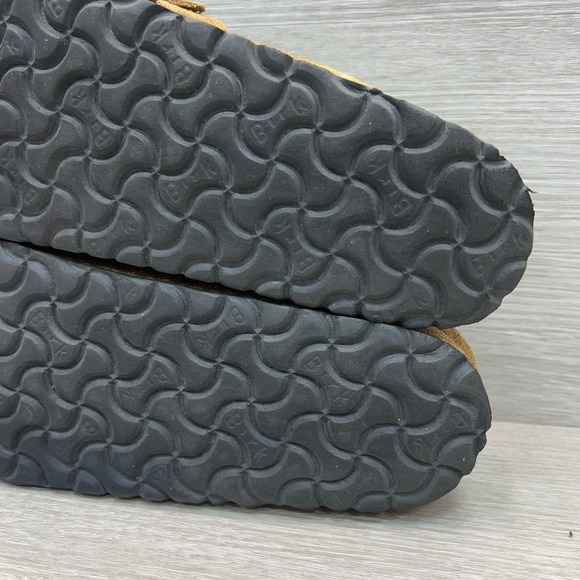 Birkenstock Women's Size 10 Buckley Shearling Clogs Tea Brown Slip On Suede Fur - Picture 12 of 13